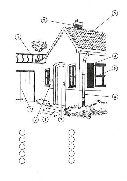 Domy i mieszkania kolorowanki